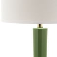 thumbnail image 4 of Safavieh  Lighting 31-inch Mae Long Neck Ceramic Green Table Lamp (Set of 2) - 14"x14"x30.5", 4 of 4