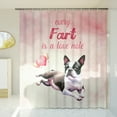 thumbnail image 3 of Every Fart is Love Note Boston Terrier Guilty Face Happy Valentine's Shower Curtain Gentleman Dog Lover Gifts Waterproof Bathroom Bathtub Curtain - 01016, 3 of 5