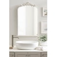thumbnail image 3 of ZXNYH Arendahl Traditional Arch Mirror, 19" x 30.75", Gold, Baroque Inspired Wall Decor, 3 of 8