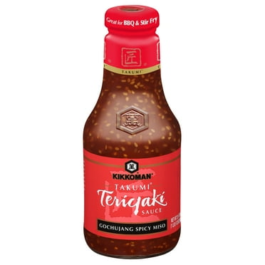 Kikkoman Takumi Teriyaki Gochujang Spicy Miso, 21.5 fl oz Glass Bottle, Spicy Korean Chili Miso Flavor