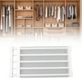 thumbnail image 3 of Closet Tension Shelf, Expandable Cabinet Storage Rack for Wardrobe Cupboard, Nail Free Storage Rack Organizer DIY Divider Separator for Cabinet, 3 of 8