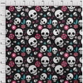 thumbnail image 4 of oneOone Cotton Poplin Black Fabric Skull Craft Projects Decor Fabric Printed By The Yard 56 Inch Wide-aA, 4 of 5
