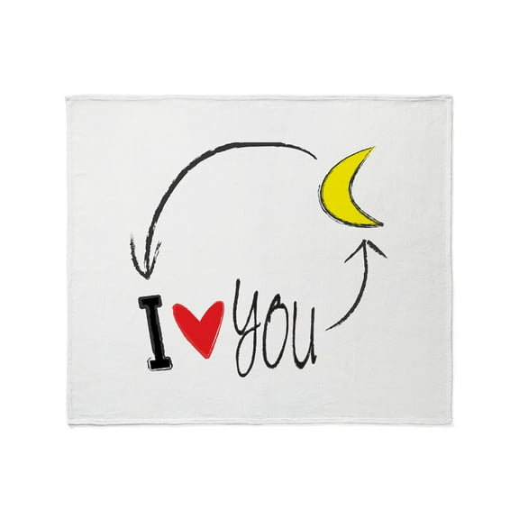 CafePress - I Love You To The Moon And Back Throw Blanket - Soft Fleece Throw Blanket, 50"x60" for All Ages