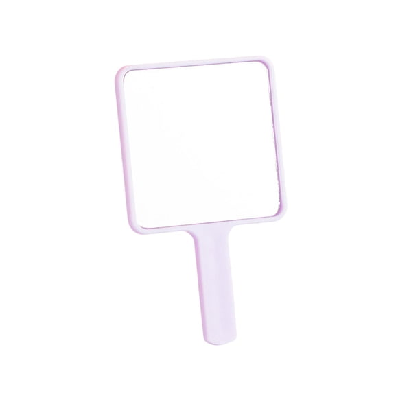 Espejo de mano compacto Espejo de mano con asa Aseo Aseo decorativo violeta claro