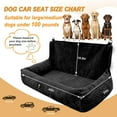thumbnail image 2 of Dog Car Seat for Medium/Large Dogs Under 100 Lbs,Multi-Functional Dog Car Bed Washable Pet Travel Safety with Thick Cushion, Soft & Removable,for All Cars Back Seat (Black), 2 of 14