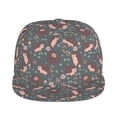thumbnail image 2 of Daiia Hedgehogs and Flowers1 print Flat Bill Hats Flat Brim Trucker Cap Baseball Cap Adjustable Classic Low Profile Hat Unconstructed Plain Cap, 2 of 9