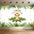 thumbnail image 6 of Cartoon Lion Baby Shower Banner Jungle Animal Party Backdrop Little King Safari Theme for Baby Shower Birthday Event Decoration, 6 of 8