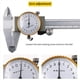 thumbnail image 3 of 2X Calibradores de Esfera 0-150 mm 0,02 mm Calibrador Vernier de Acero Inoxidable Industrial de Alta Precisión Herramienta de Medición MéTrica una Prueba de Golpes, 3 of 8