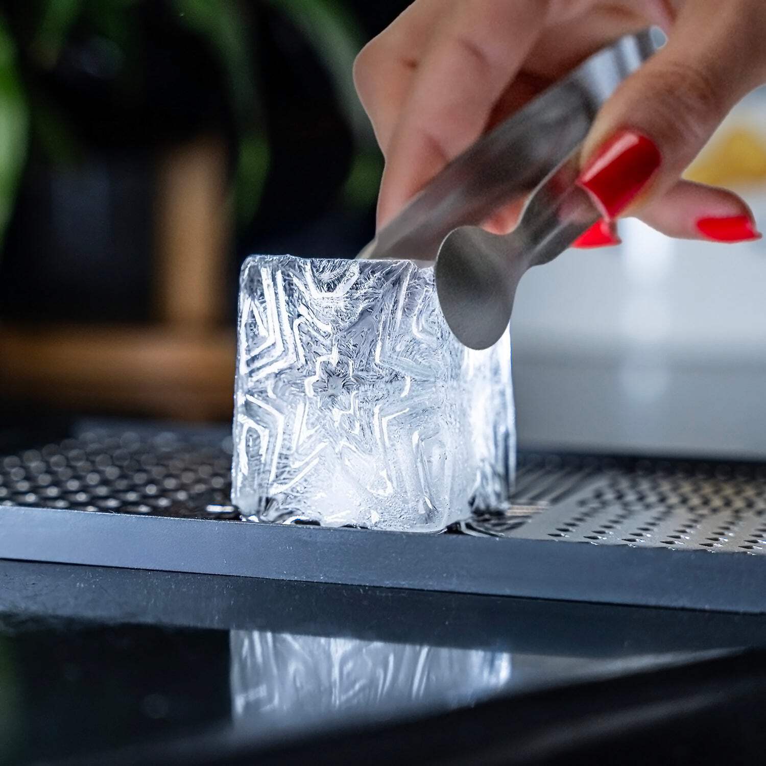 Ecozoi Stainless Steel Ice Cube Stamp Tray, with Silicone Ice Cube Tray and Tongs