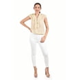 thumbnail image 4 of Blusa con detalle de olan Roman Fashion / Juvenil, 8049 (Beige) beige CH, 4 of 4