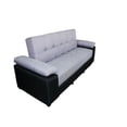 thumbnail image 4 of Sofá Cama Tu Espacio Muebles Karen Suede Gris Tacto piel, 4 of 4