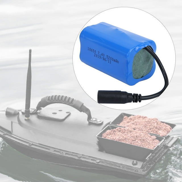 RC Battery Replacement Power Pack Spare Battery for Flytec 2011-5 Fishing Bait Boat with Long Service Life and Improved Ship Control