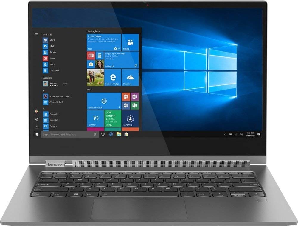 2019 Lenovo Yoga C930 2-in-1 13.9" FHD Touch-Screen Laptop - Intel i7, 12GB DDR4, 256GB PCIe SSD, 2X Thunderbolt 3, Dolby Atmos Audio, Webcam, WiFi, Active Pen, 3 LBS, 0.6", Windows 10, Iron Gray - image 2 of 2