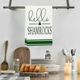 thumbnail image 6 of Taotanxi St. Patrick'S Day Kitchens Towel Green Luckys Clovers Dish Towel St. Patrick'S Day Decorations For Home Dry Dish Cloth 18X26 Inch, 6 of 6