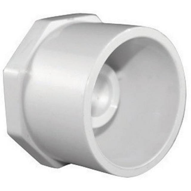 4 x 2 in. PVC Pipe Reducer Bushing, Schedule 40 - White