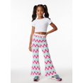 thumbnail image 5 of Girls Flare Leggings Slim-Fit Ankle Length Bell Bottoms Modern Bell-Bottoms Pants for Young Girls Age 5-13 Outdoor Wear, 5 of 6