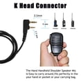 thumbnail image 2 of Micrófono con altavoz de hombro SAMCOM para Baofeng UV-5R Retevis, 2 of 7