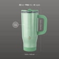 thumbnail image 5 of TAL 32oz Stainless Steel Skye Tumbler with Flip-Up Straw, Sage Shimmer, 5 of 9