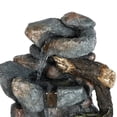 thumbnail image 3 of Jeco 26" Hand Painted Rock Fountain With LED Light, 3 of 6