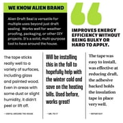 Alien Seal Draft Seal Window Door Seal Strip Transparent Windproof Sealing Tape Self Adhesive Draft Seal Tape 1 Roll