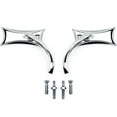 thumbnail image 3 of Krator Chrome Twisted Motorcycle Mirrors Bolt Adapters Compatible with Harley Davidson Softail Heritage Classic, 3 of 3