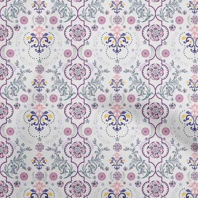 oneOone Georgette Viscose Navy Blue Fabric Block Sewing Craft Projects Fabric Prints By Yard 42 Inch Wide