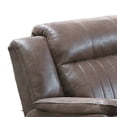 thumbnail image 2 of Fabric Manual Recliner Chair with Pillow Top Arms Brown - Saltoro Sherpi, 2 of 5