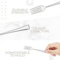 thumbnail image 4 of Mini Disposable Clear Forks For Desserts - Bulk Pack Of 500 Dessert Forks – Size: 4 Inch - Color: Clear - Real Flatware Look - BPA Free - Food Safe, 4 of 10