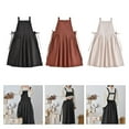 thumbnail image 2 of YIEMEEN Cotton Linen Apron Home Garden Kitchen Painting Pinafore Florist Shop Overalls, 2 of 18