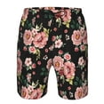thumbnail image 3 of Logiee Rose Flowers Print Mens Swim Trunks Quick Dry Board Shorts,Breathable Hawaii Beach Shorts Swimwear Bathing Suits-X-Large, 3 of 6