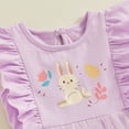 thumbnail image 5 of Bagilaanoe Toddler Baby Girl Easter Dress Print Ruffle Sleeveless A-line Princess Dresses 6M 12M 18M 24M 3T 4T Kid Summer Patchwork Tulle Skirt, 5 of 7