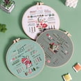 thumbnail image 4 of Kit de bordado para principiantes adultos Kit de bordado de 3 patrones estampados Agujas Hilos de colores Gama completa Accesorios Punto de cruz, 4 of 4