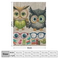thumbnail image 4 of Orinice Owls Glasses Book Theme Warm Lightweight Blanket Soft Fleece Blankets All Seasons Decor Gift Blanket 40x50in, 4 of 6