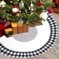 thumbnail image 4 of Clearance Christmas Decoration! Christmas Tree Skirt,Acrylic Top Knit Checked Christmas Tree Skirt Apron Christmas Family Gifts, 4 of 8