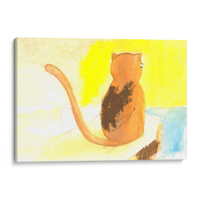 Cuadro decorativo - Esperando por ti de Jorge Hernández, Casa de la Amistad 90x60 Canvas Lab Ilustraciones, Niños,