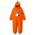 thumbnail image 4 of LILIYA Hooded Halloween Jumpsuit, Plush Adult Onesie, Unisex Loungewear for Couples Party, Long Sleeve Bodysuit with Front Pockets, Warm Cozy One-Piece Pajamas, 4 of 4