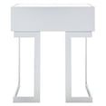 thumbnail image 6 of SAFAVIEH Lilo Silver/Mirror Rectangle Accent End Table (22.8 in. W x 15.8 in. D x 26 in. H), 6 of 12