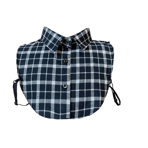Collar Detachable Dickey Denim Faux Collars for Women Men Shirt Collar cuellos falsos para Muje (Navy)