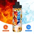 thumbnail image 5 of Yiaed Sunflower 5 Print Sports Insulated Kettle Bottle Reusable Stainless Steel Insulated Cup, Outdoor Portable Casual Stainless Steel Insulation Cup, 5 of 7