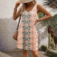 thumbnail image 2 of Pisexur Robe d'Été pour Femme, Robe Midi Sans Manches, Imprimé Floral, Style Décontracté, avec Poche, Tailles P à 2TG, 2 of 5