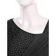 thumbnail image 5 of Sholeno Lyrical Dance Dress for Women V-neck Long See-through Sleeves Rhinestone Modern Contemporary Black XL, 5 of 7