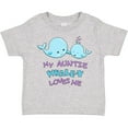 thumbnail image 3 of Inktastic My Auntie Whale-y Loves Me Boys or Girls Toddler T-Shirt, 3 of 5