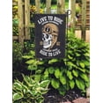 thumbnail image 2 of KDAGR Biker Vintage Motorcycle Skull in Helmet and Graphic Club Travel Garden Flag Decorative Flag House Banner 12x18 inch, 2 of 2