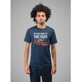 thumbnail image 2 of Old Glory Mens Spirit Animal Firetruck Short Sleeve Graphic T Shirt, 2 of 6