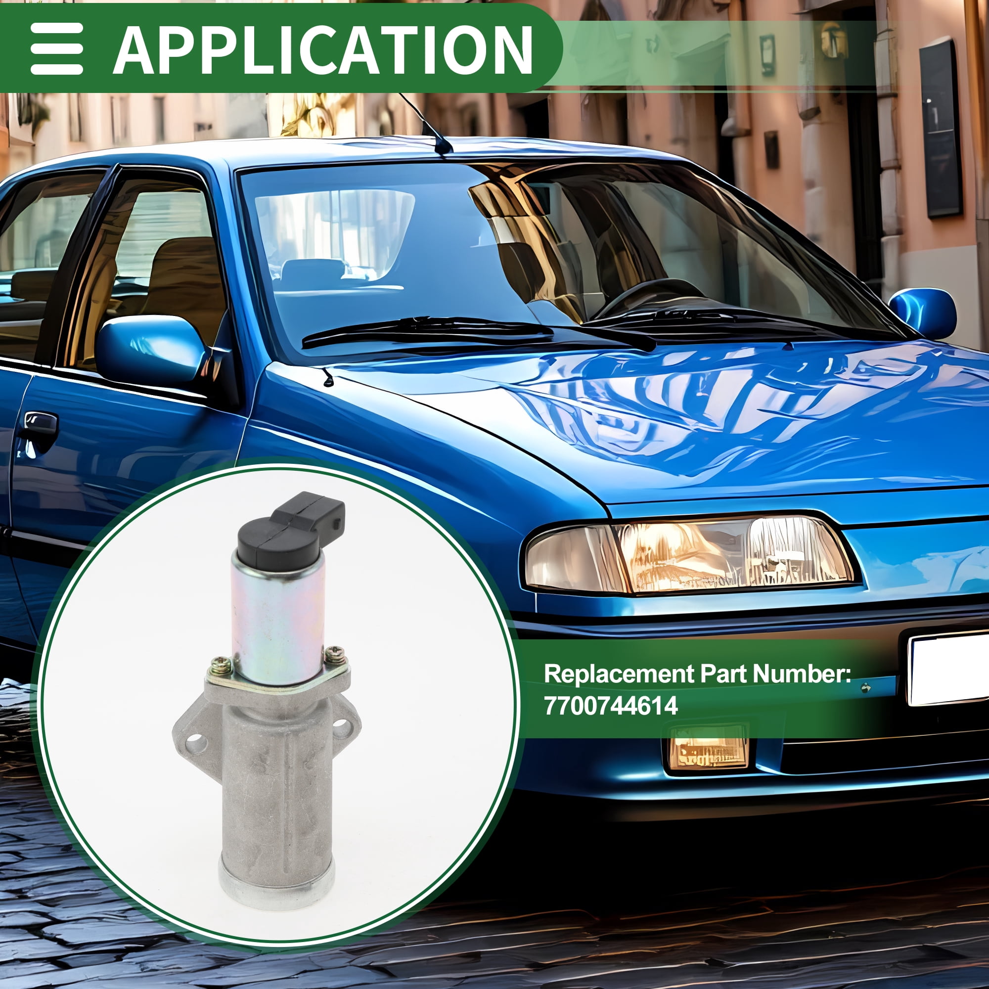 Unique Bargains Car Idle Air Control Valve for Renault Laguna 1996-2001 Replace No.7700744614 IACV Idle Motor Idle Air Control Valve for Stable Engine Operation