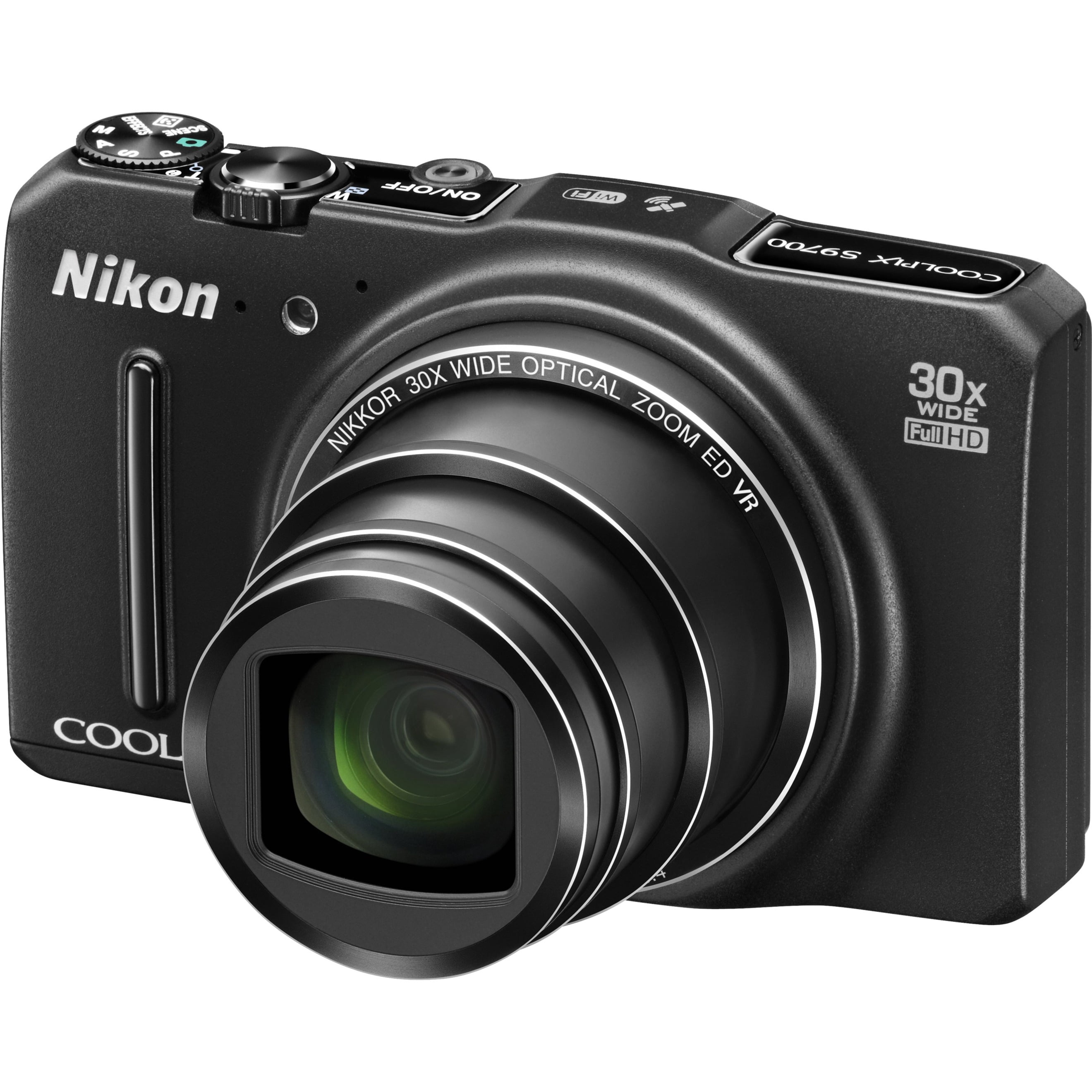 Nikon Coolpix S9700 16 Megapixel Compact Camera, Black - Walmart.com
