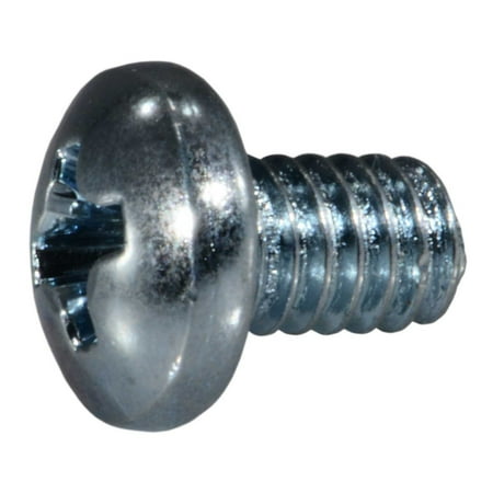 

#8-32 x 1/4 Zinc Phillips Pan Head Machine Screws (100 pcs.)