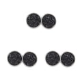 thumbnail image 2 of Jumpingount Pendientes Auriculares 8MM Acero inoxidable Ronda Stud Cabujones Decoraciones Boda Encanto Drusy Navidad para Mujeres Niñas 12 Type1 NO1, 2 of 6