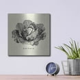 thumbnail image 4 of Luxe Metal Art 'Linen Vegetable BW Sketch Lettuce' by Studio Mousseau, Metal Wall Art, 12"x12", 4 of 7