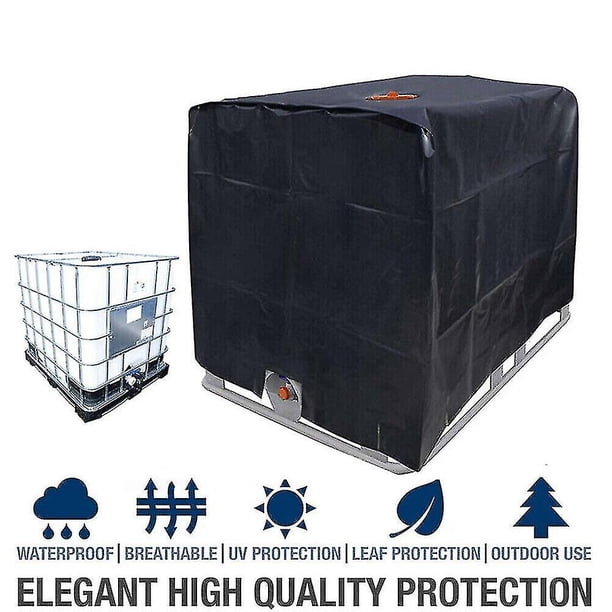 Cubierta protectora contra la lluvia y el sol, apta para tanque de agua de 1000 litros, contenedor IBC de aluminio.